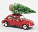 1:43 Volkswagen VW Beetle 1973 -- Red with Christmas Tree on Roof -- Norev