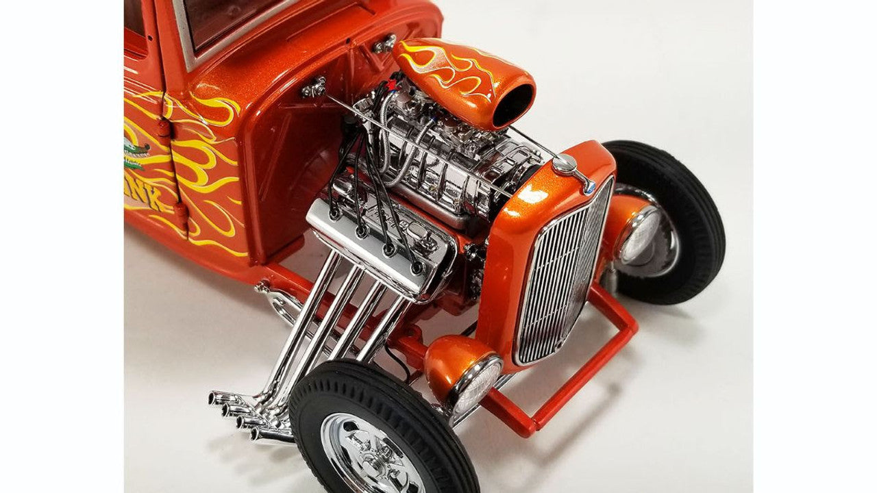 1:18 1932 Ford Pickup Hot Rod -- Orange Rat Fink -- ACME