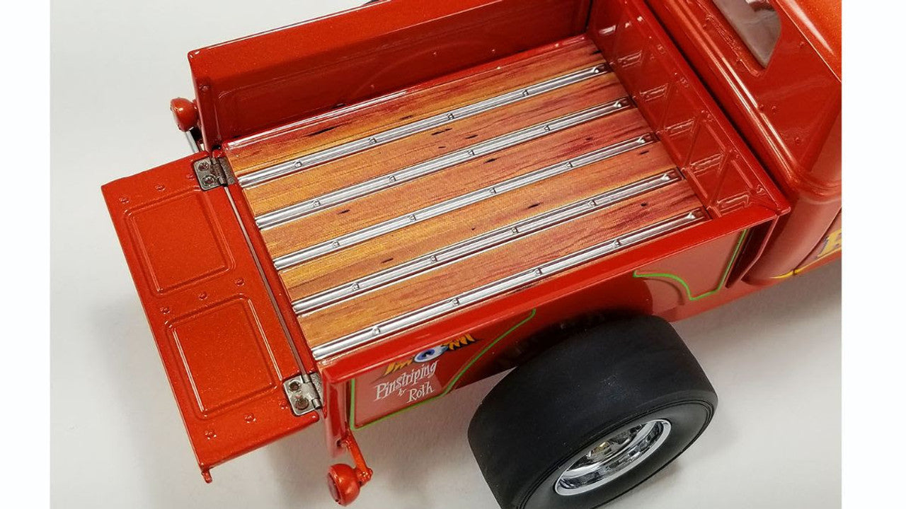 1:18 1932 Ford Pickup Hot Rod -- Orange Rat Fink -- ACME