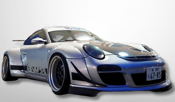 (Pre-Order) 1:18 RWB 997 -- Abu Silver -- GT Spirit (Porsche 911)