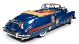 1:18 Monopoly Man w/1947 Cadillac Series 62 Soft Top -- Blue -- Auto World