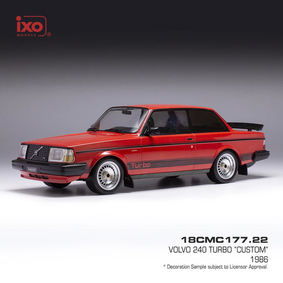 1:18 Volvo 240 Turbo Custom -- Red -- IXO Models