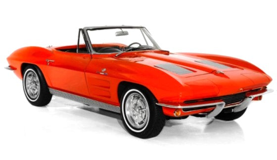 (Pre-Order) 1:18 1963 Chevrolet Corvette Stingray Convertible -- Red -- Norev