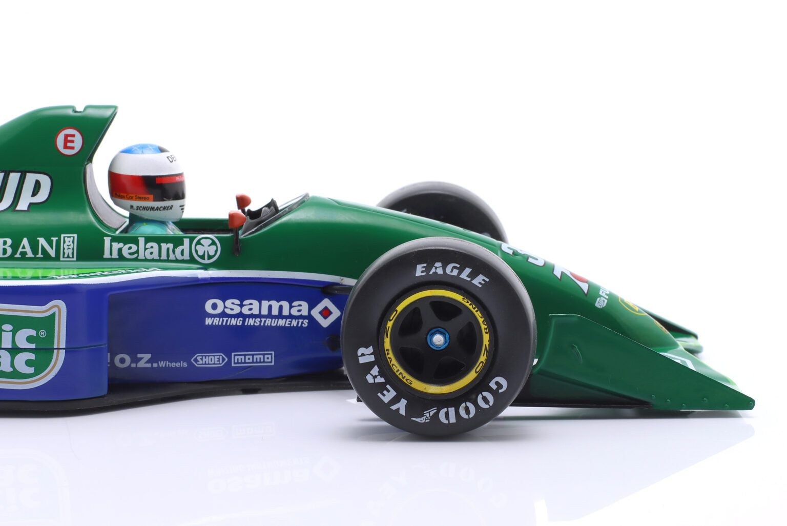 1:18 1991 Michael Schumacher - Belgium GP (First F1 Race) - Jordan J19 1:18 1991 Michael Schumacher - Belgium GP (First F1 Race) - Jordan J19