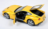 1:18 Ferrari F12 Berlinetta -- Yellow -- Hot Wheels X5475