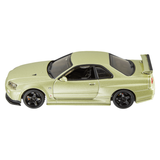 1:43 Nissan Skyline R34 GTR V-Spec II NUR Nismo -- Green -- Hot Wheels