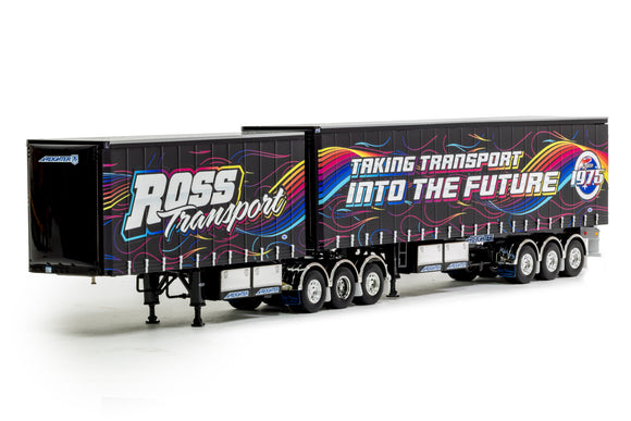 1:50 Eziliner B-Double Trailer Set -- Ross Transport -- Drake Truck ZT09287