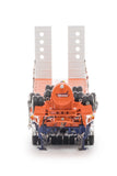 1:50 4x8 Trailer Set w/ Hydraulic Neck - Orange / Blue -- Drake Truck ZT09341