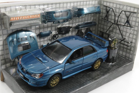 1:24 2008 Subaru Impreza WRX -- Blue -- MotorMax Tuning Garage