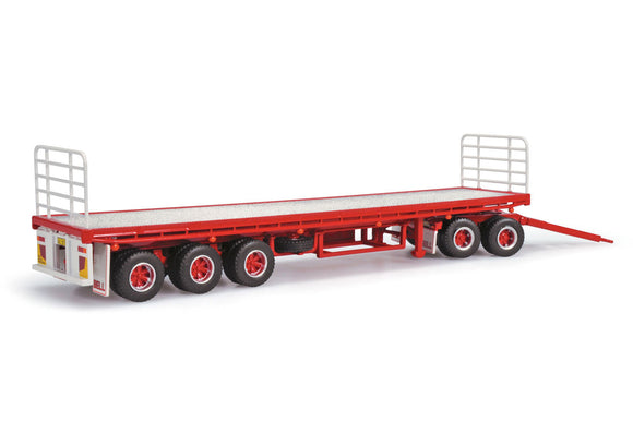 1:64 Bell Freight Road Train -- Flat Deck Trailer and Dolly -- Highway Replicas