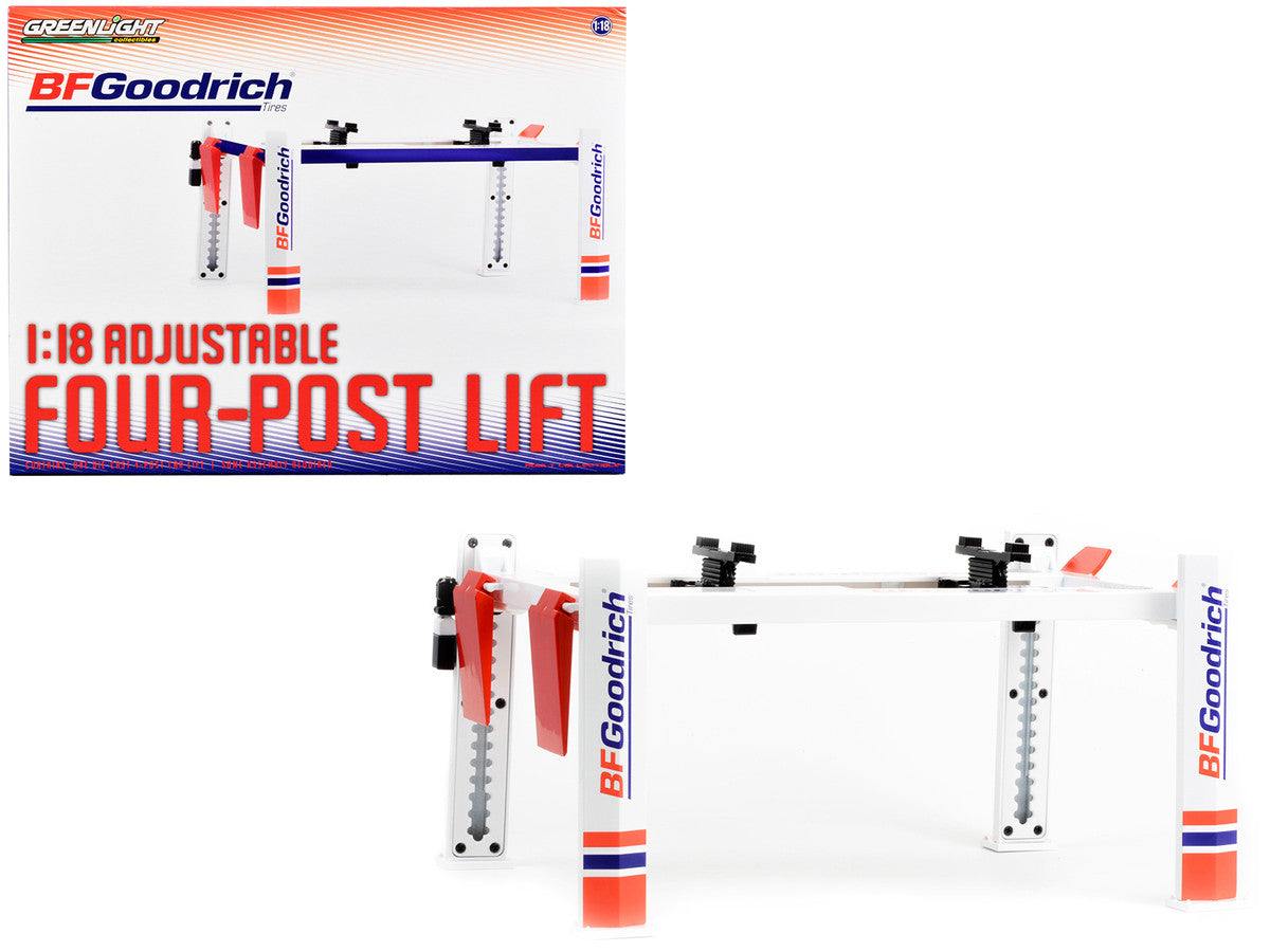 1:18 Adjustable 4-Post Hoist -- BF Goodrich Tyres -- Greenlight