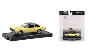 1:64 1968 Mercury Cougar XR-7 -- Yellow -- M2 Machines Auto-Drivers