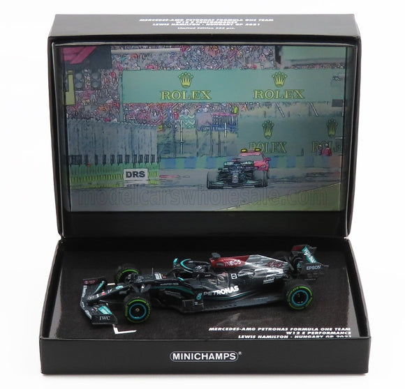 1:43 2021 Lewis Hamilton -- Hungarian GP -- Mercedes-AMG W12 E -- Minichamps F1