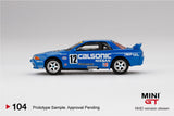 1:64 1993 Nissan Skyline R32 GTR -- Calsonic -- JTCC Championship -- Mini GT