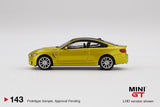 1:64 BMW M4 (F82) -- Austin Yellow Metallic -- Mini GT