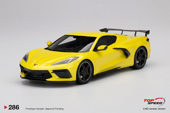 1:18 Chevrolet Corvette Stingray -- Accelerate Yellow Metallic -- TopSpeed Model