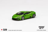 1:64 Lamborghini Huracán EVO -- Verde Mantis Green -- Mini GT