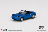 1:64 Mazda Eunos Roadster NA (MX-5) Miata -- Mariner Blue -- Mini GT