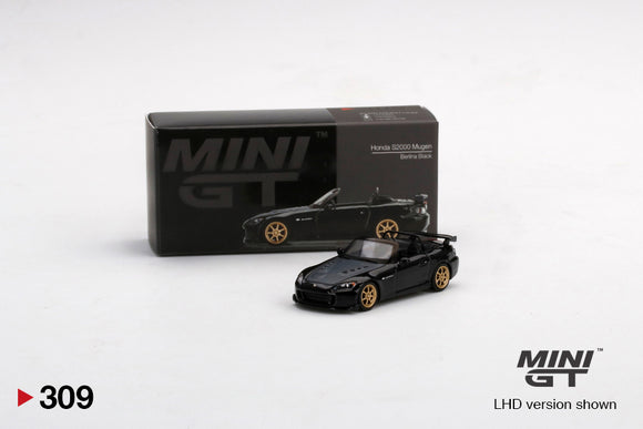 1:64 Honda S2000 (AP2) MUGEN -- Berlina Black -- Mini GT