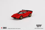 1:64 Lancia Stratos HF Stradale -- Rosso Arancio (Red) -- Mini GT
