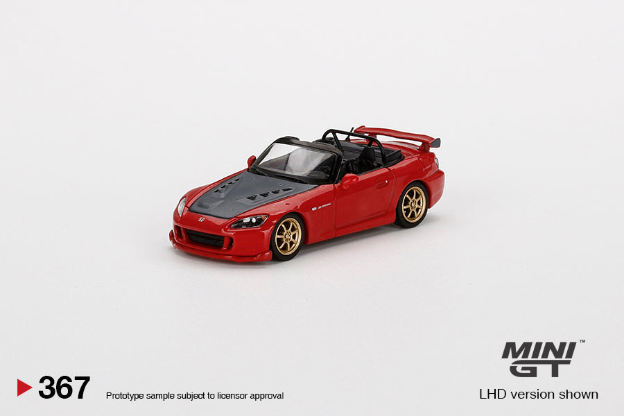ミニカー MINI GT Honda S2000 Mugen New Formula Honda S2000 Mugen New Formula Red by Mini GT | UNBOXING and