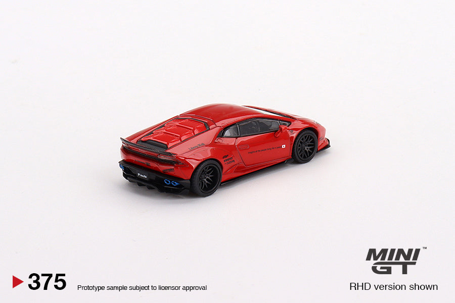1:64 Lamborghini Huracan LB?WORKS Version 2 -- Red -- Mini GT