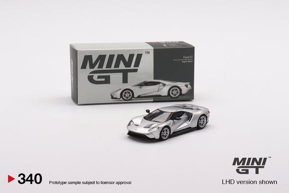 1:64 Ford GT -- Ingot Silver -- Mini GT