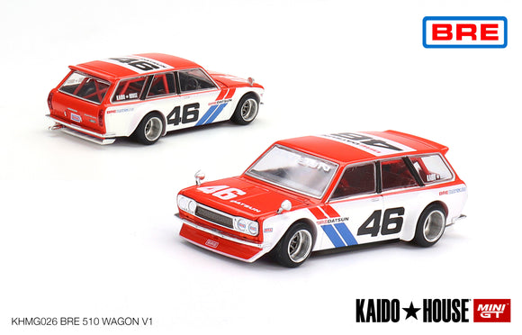 1:64 Datsun KAIDO 510 Wagon -- BRE V1 -- KaidoHouse x Mini GT KHMG026