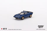 1:64 Lancia Stratos HF Stradale -- Bleu Vincennes (Blue) -- Mini GT