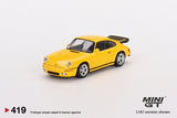 1:64 RUF CTR 1987 -- Blossom Yellow -- Mini GT Porsche