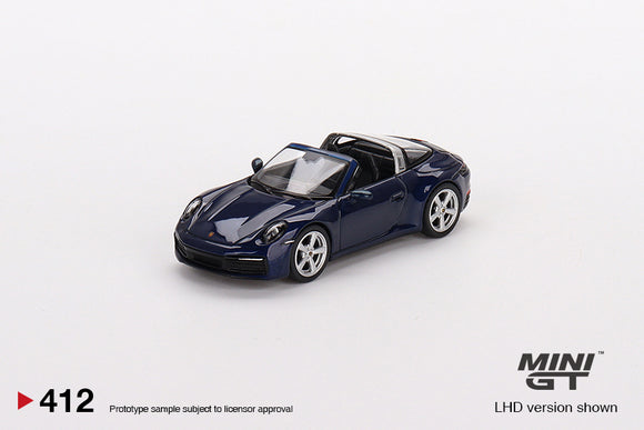 1:64 Porsche 911 Targa 4S -- Gentian Blue Metallic -- Mini GT
