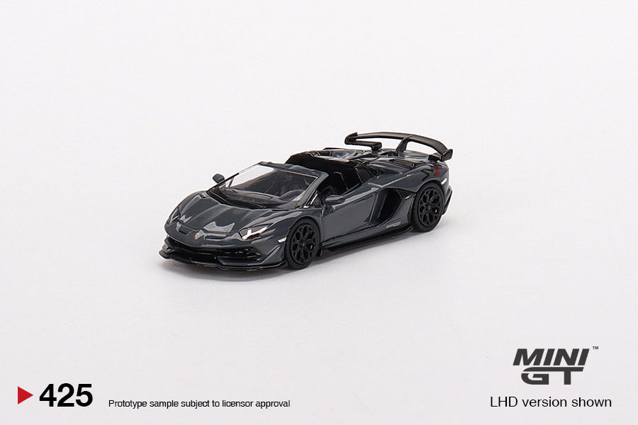 1:64 Lamborghini Aventador SVJ Roadster -- Grigio Telesto (Grey) -- Mi