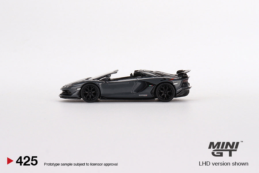 1:64 Lamborghini Aventador SVJ Roadster -- Grigio Telesto (Grey) -- Mi