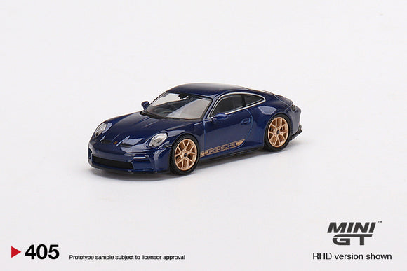 1:64 Porsche 911 (992) GT3 -- Gentian Blue Metallic -- Mini GT