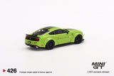1:64 Ford Mustang LB-WORKS -- Grabber Lime -- Mini GT