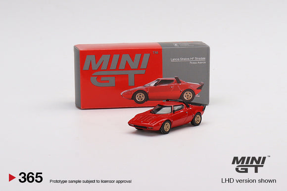 1:64 Lancia Stratos HF Stradale -- Rosso Arancio (Red) -- Mini GT