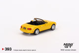 1:64 Mazda Eunos Roadster NA (MX-5) Miata -- Sunburst Yellow -- Mini GT