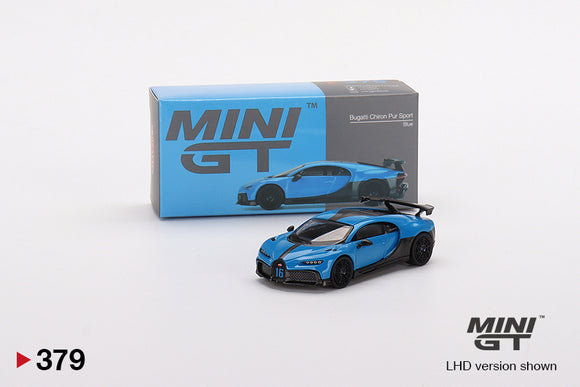 1:64 Bugatti Chiron Pur Sport -- Blue -- Mini GT