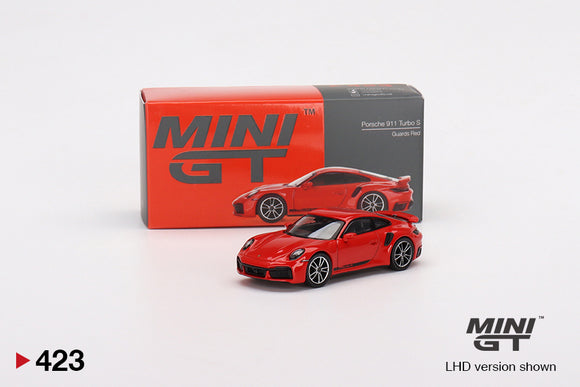 1:64 Porsche 911 Turbo S -- Guards Red -- Mini GT