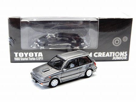 1:64 Toyota Starlet Turbo-S 1988 (EP71) -- Silver -- BM Creations