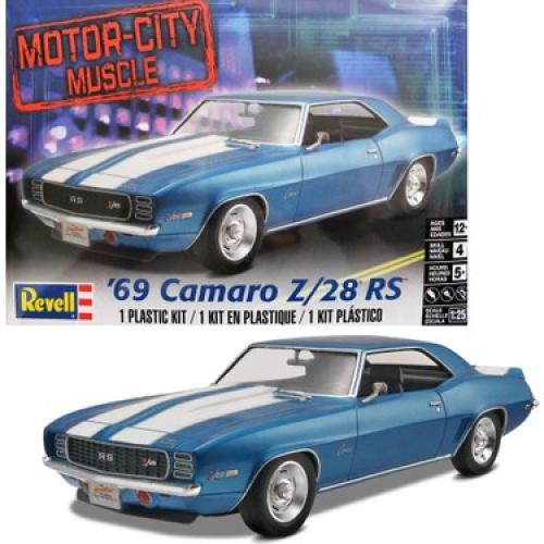 1:24 1969 Chevrolet Camaro Z/28 Rs -- Motor City Muscle -- Plastic Kit