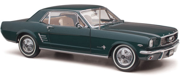 1:18 1966 Ford Mustang -- Nightmist Blue -- Classic Carlectables