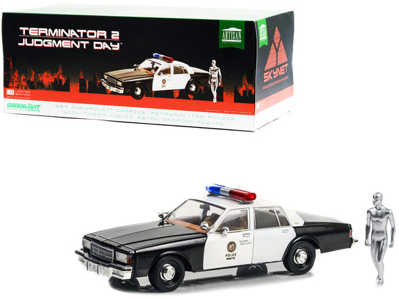 1:18 1987 Chevrolet Police Car w/T-1000 Android 