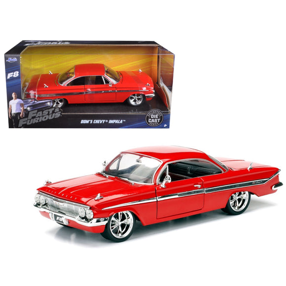 1:24 Dom's Chevy Impala -- Red -- Fast & Furious Chevrolet JADA
