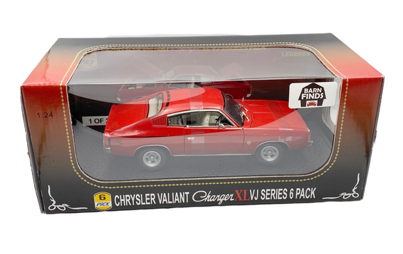 1:24 Valiant Charger VJ XL -- Vintage Red -- OzLegends Barn Find Series