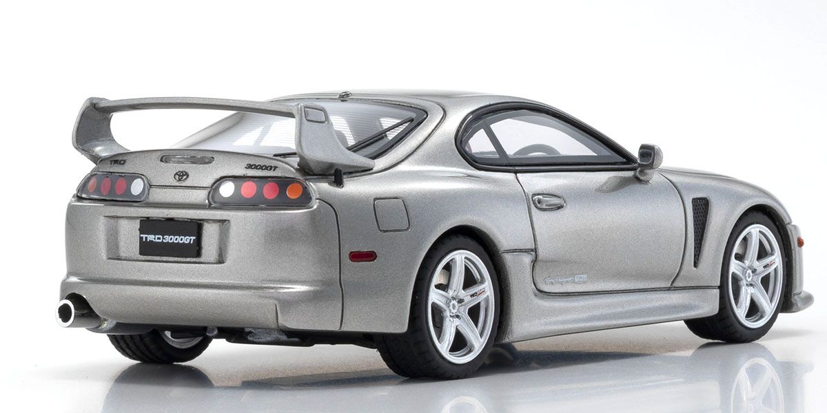 1:43 TRD 3000GT (Toyota Supra Mk4) -- Silver -- Kyosho