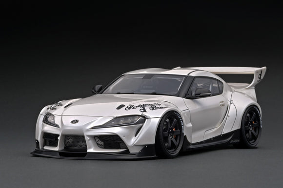 1:18 Toyota Supra (A90) PANDEM -- Pearl White -- Ignition Model IG2036