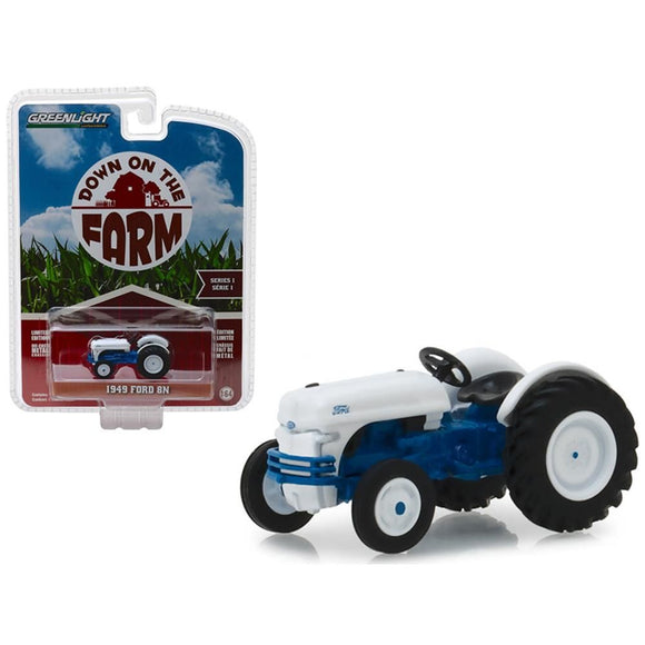 1:64 1949 Ford 8N Tractor Blue and White 