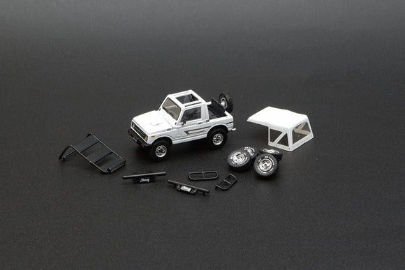 1:64 Suzuki Jimny SJ413 (2nd Gen) -- White -- BM Creations