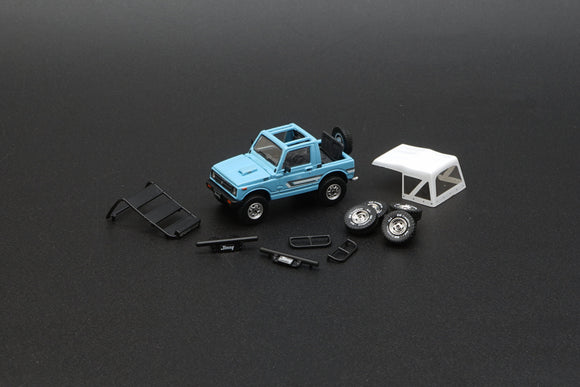 1:64 Suzuki Jimny SJ413 (2nd Gen) -- Light Blue -- BM Creations
